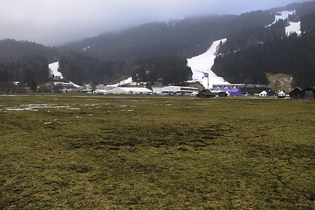 Kandahar und Wiesen während der Ski-WM, 19.2.2011©